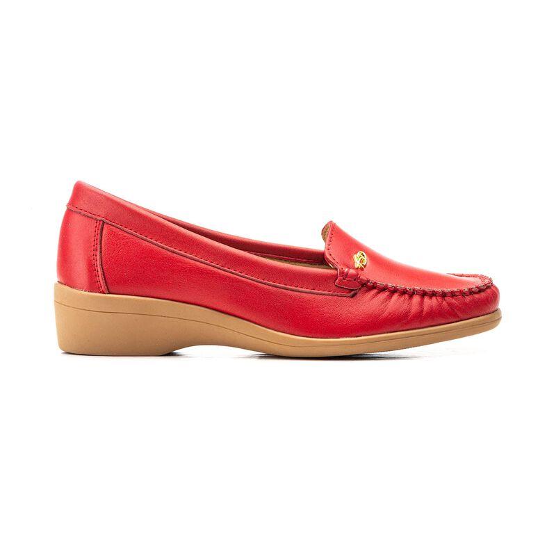 Mocasines para Mujer | Zapatos C&oacute;modos Rojo image number null