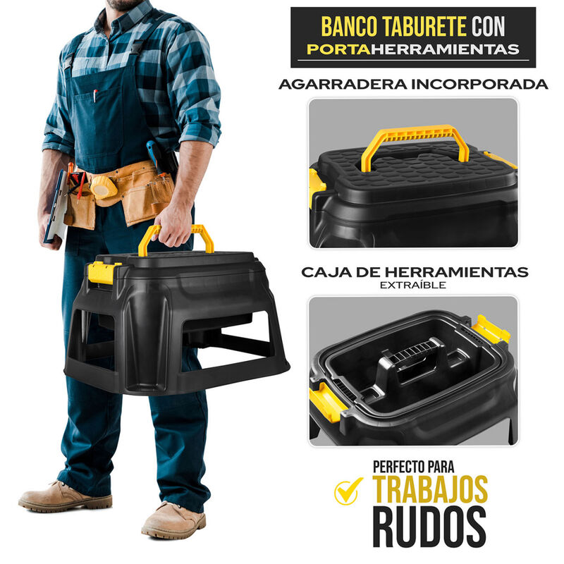 Banco Taburete Para Trabajo Pesado image number null