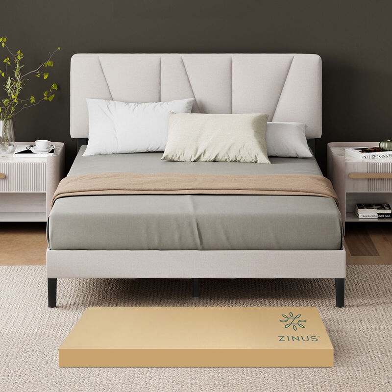 Zinus Maya | Base De Cama Tapizada Dise&ntilde;o Asim&eacute;... image number null