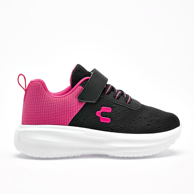 Charly tenis deportivo para ni&ntilde;a negro fucsia c... image number null