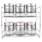 Juego de Especieros de Vidrio con Base Contempo