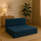 Sillón Plegable Atlas Matrimonial 3 Posiciones Azul Marino Cómodo, Ligero y Fácil de Transportar