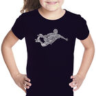 Camiseta Word Art Para Ni&ntilde;a - Trucos Populares de Skate - Negro