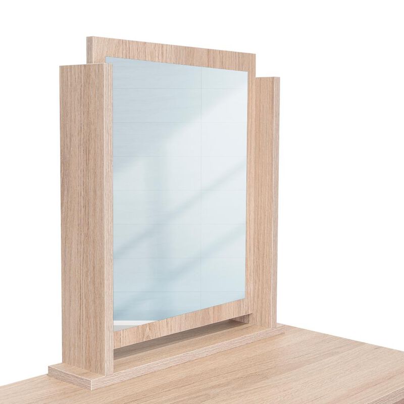 Mueble Tocador Wesley Beige Y Blanco Virtual Mu... image number null