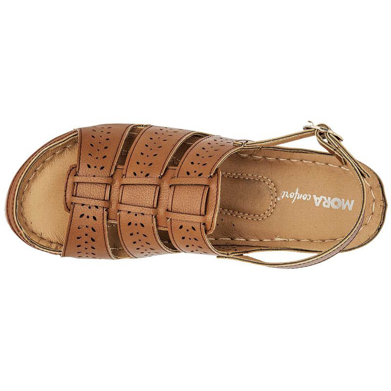Mora Confort Sandalia para mujer camel image number null