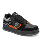 What'S U? Tenis urbano para hombre. Negro gris naranja