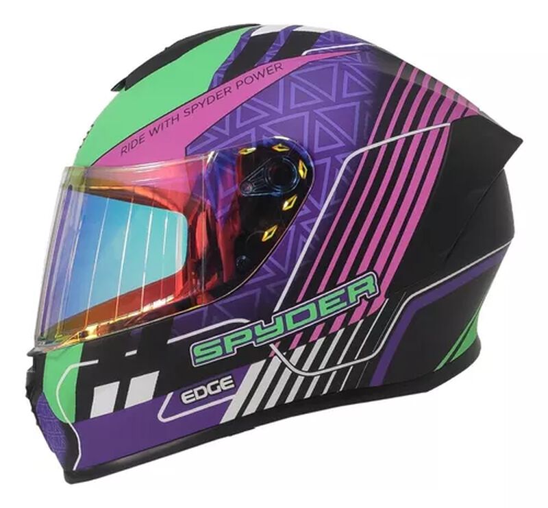 Casco Moto Integral Frankie Spyder Certificado ... image number null