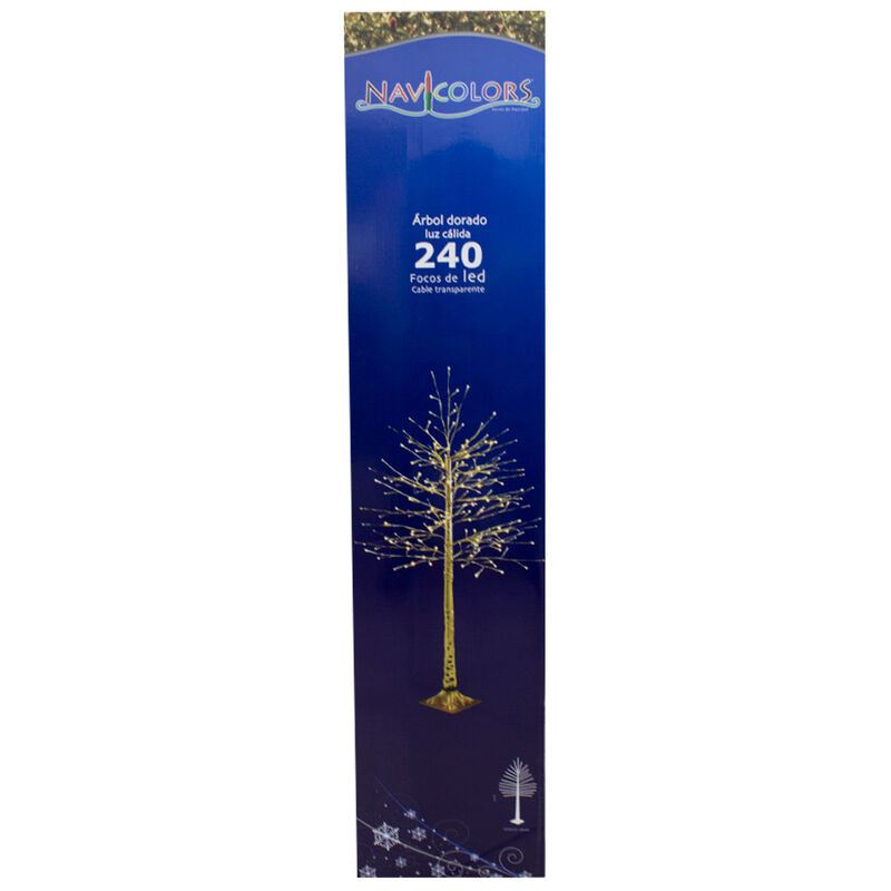 Árbol Luces LED Cálida 240 focos, Luz Cálida ca... image number null