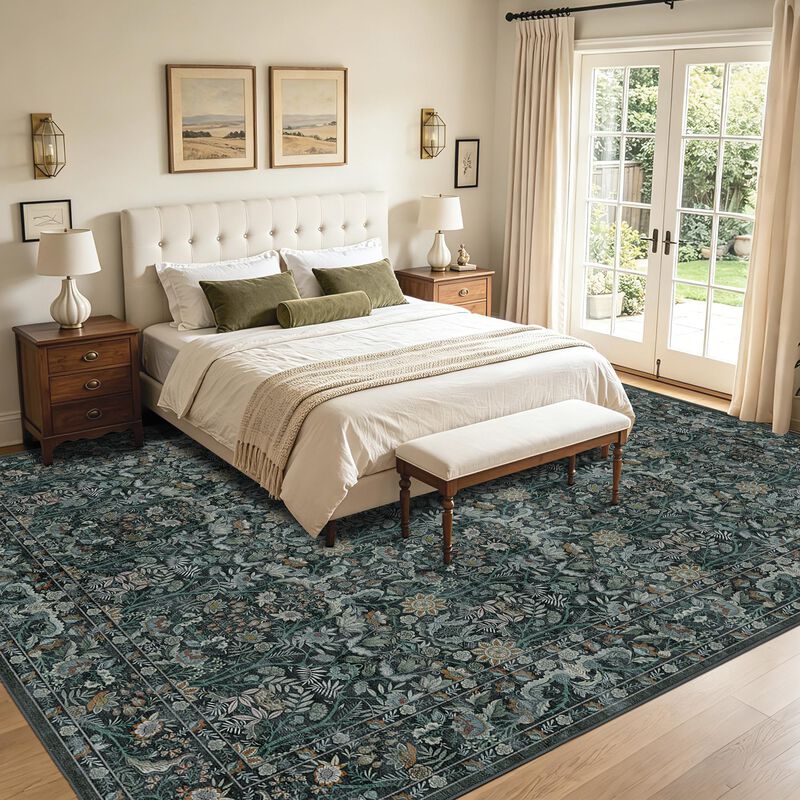 Alfombra Ruicharm 274 cm &times; 366 cm Bot&aacute;nica Verd... image number null