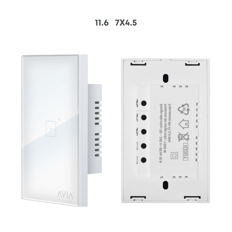 Pack 5 piezas Apagador De Pared Touch De Un Mód... image number null
