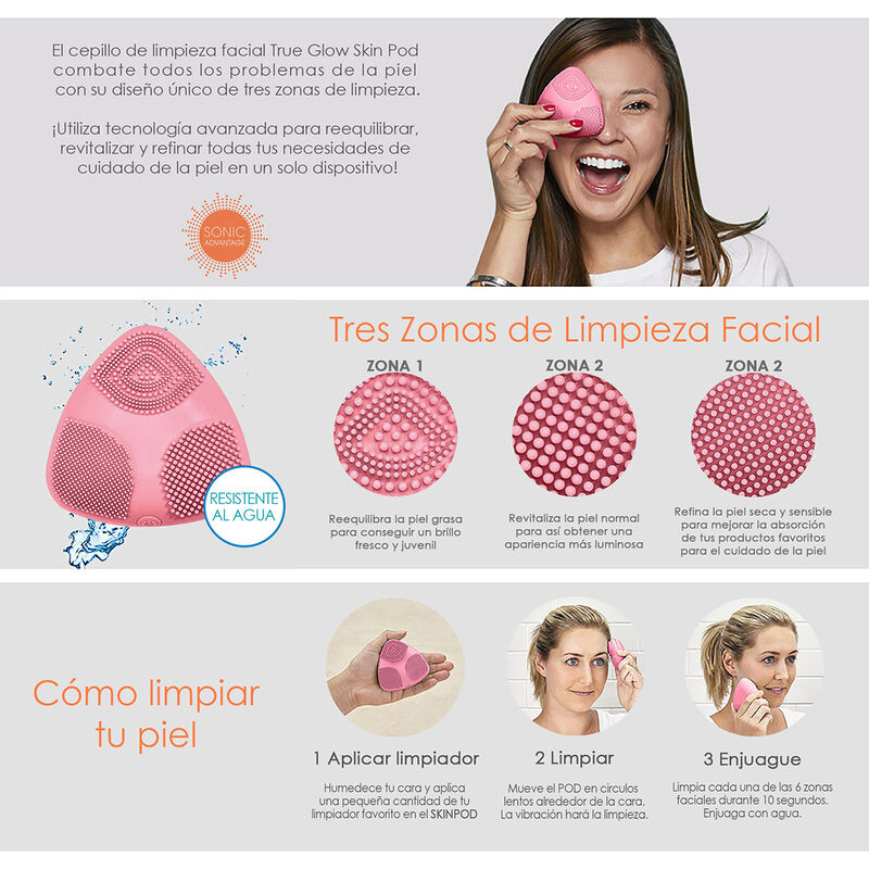 Cepillo de Silicón para Limpieza Facial Conair ... image number null