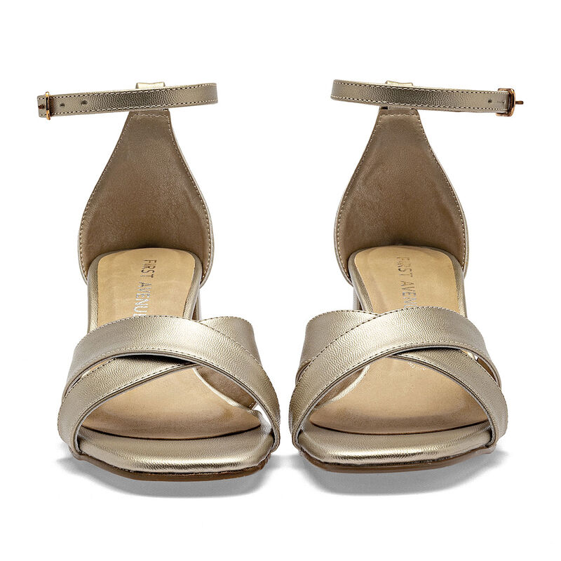 First Avenue Sandalia Dorado Para Mujer 147553c... image number null