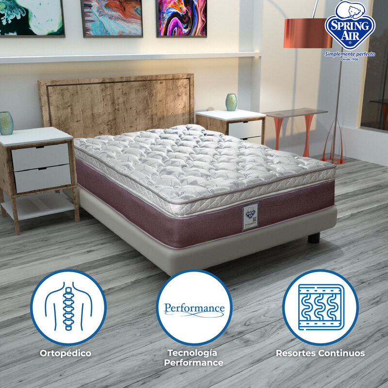Colchón Spring Air Matrimonial Freeman Firme image number null