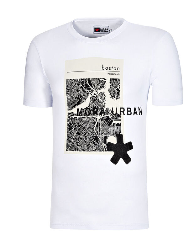 Mora Urban Playera para hombre blanco image number null