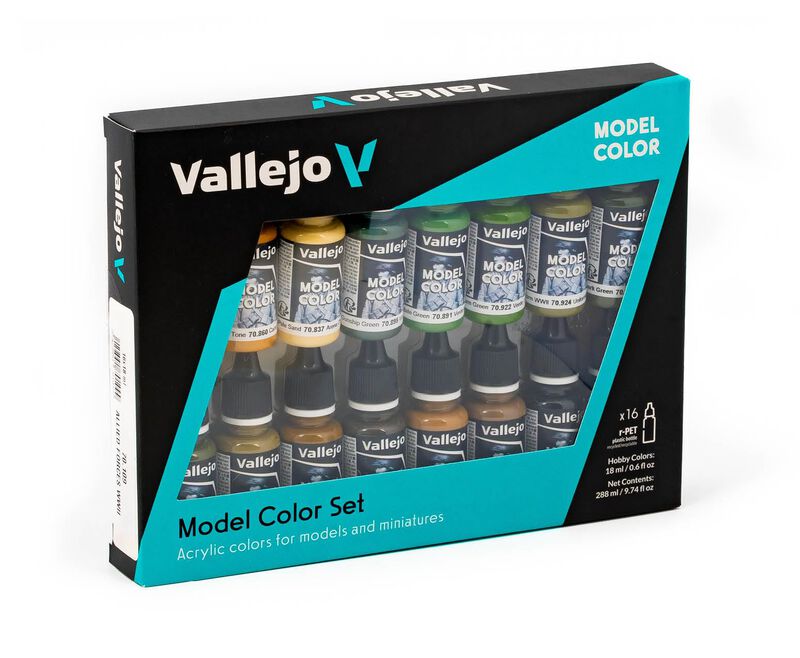 Set De Pintura Vallejo Model Color Wwii 16x18ml... image number null