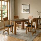 Set De Comedor Con Mesa Y Cuatro Sillas Base Caf&eacute; Ina-01