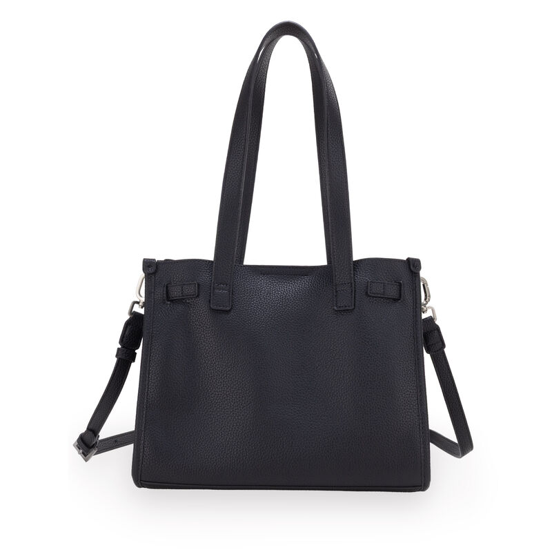 Bolsa Tote Maxi Con Hebilla Decorativa Color Ne... image number null