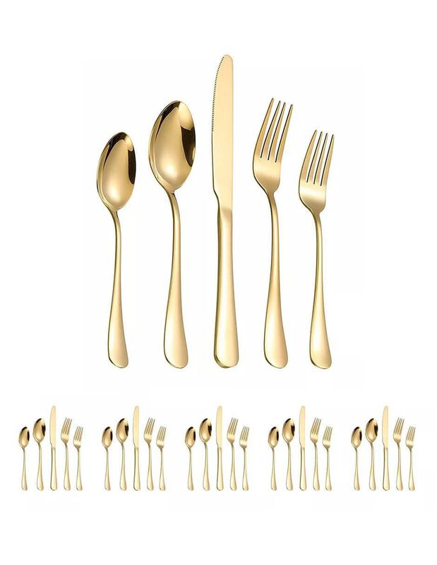 Set cubiertos Casa BIU de acero 30 piezas image number null