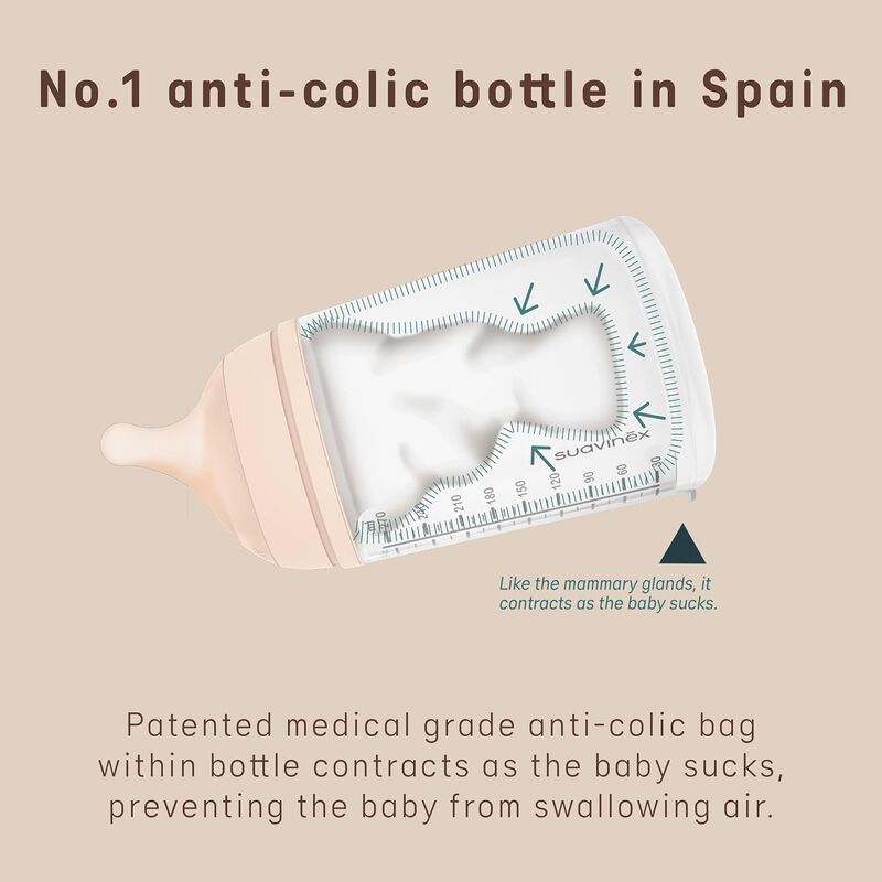 Suavinex Zero Zero Biber&oacute;n Para Beb&eacute; 270ml Fluj... image number null