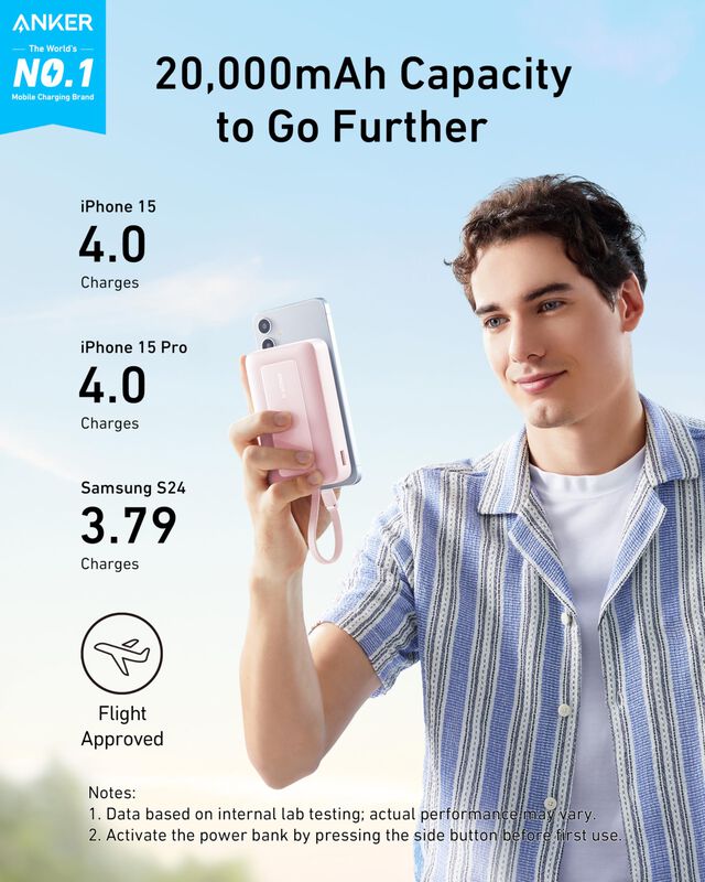 Power Bank Anker Zolo De 20 000 Mah Y 30 W Con ... image number null