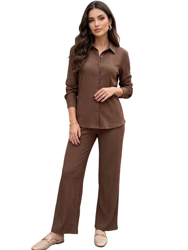 Conjunto 2 Piezas, Camisa De Manga Larga Y Pant... image number null