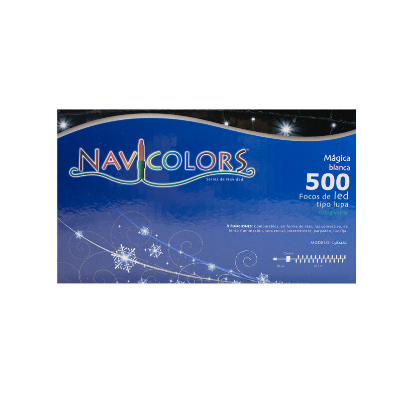 Serie tipo cerillo Luz LED Blanca 500 focos cab... image number null