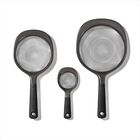 Juego De Coladores Oxo Good Grips De 3 Piezas, Color Negro