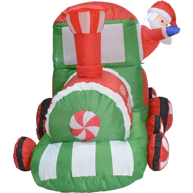 Inflable Navidad Tren Navide&ntilde;o 2.2m Exterior Lu... image number null