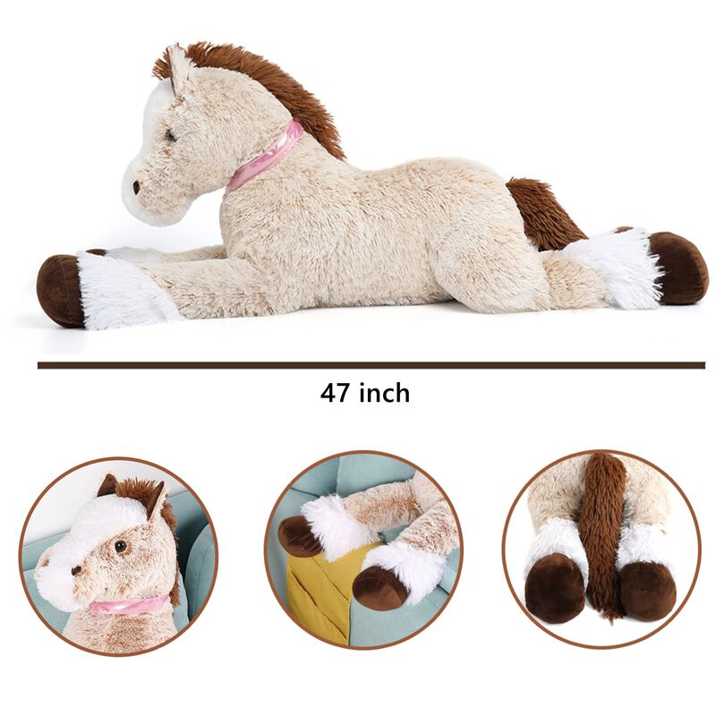 Peluche Con Forma De Caballo Gigante Tezituor, ... image number null