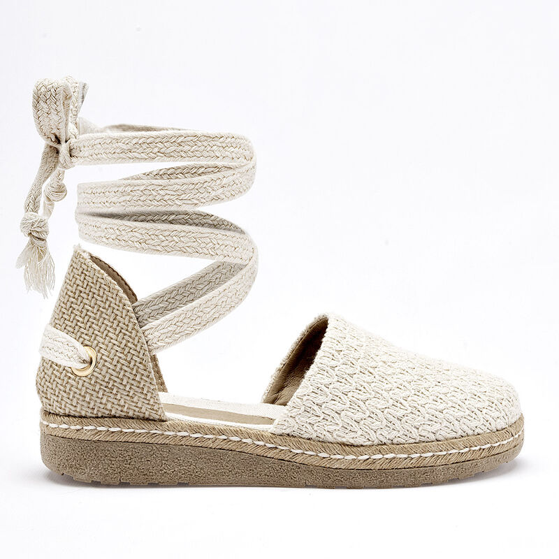 Mimar alpargata plataforma para mujer latte cod... image number null