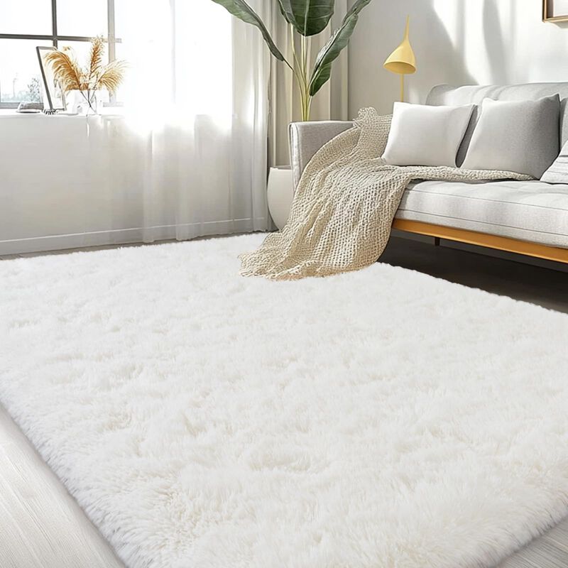Alfombra Lairep 244x152 Cm Marfil Pelusa Suave image number null