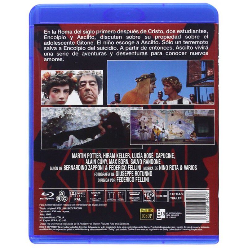 Fellini Satiricon Bdr 1969 [blu-rayr] image number null