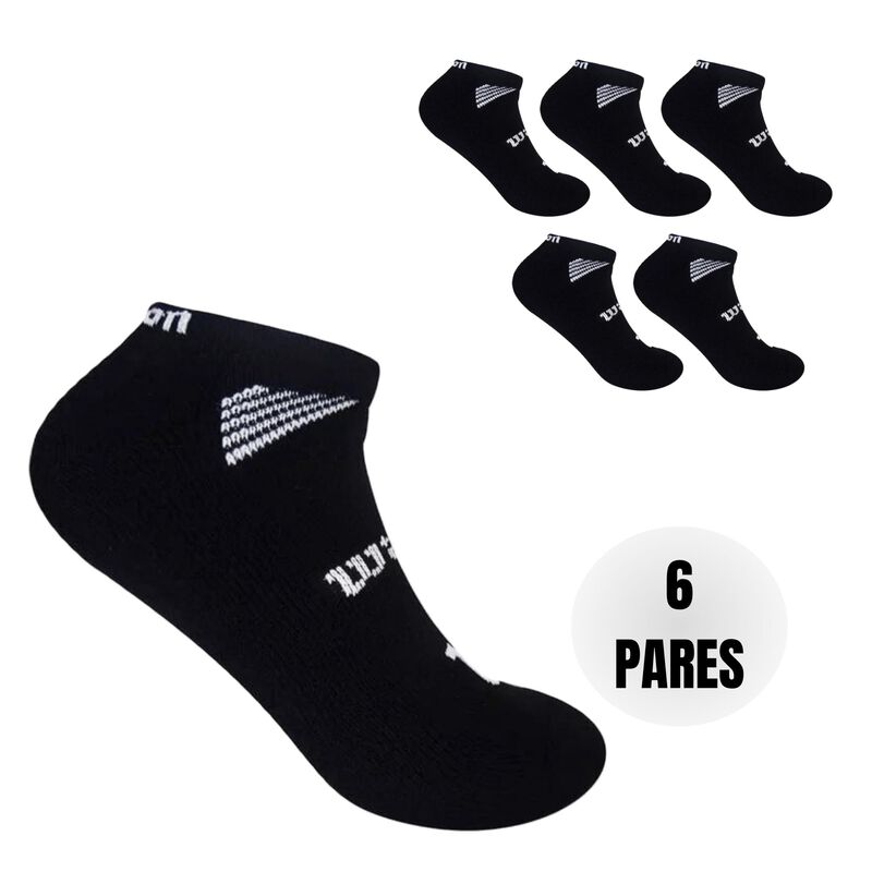 Wilson 6 Pares de Tines para Hombre, Color Negr... image number null
