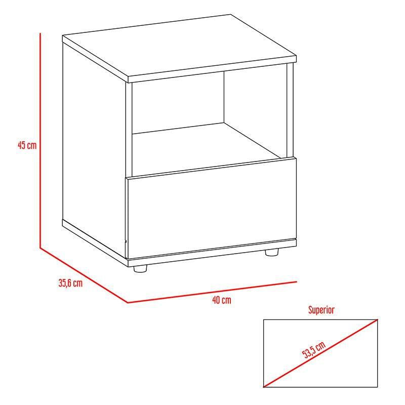 Bur&oacute; Oliver Caoba con Un Caj&oacute;n Virtual Muebles image number null