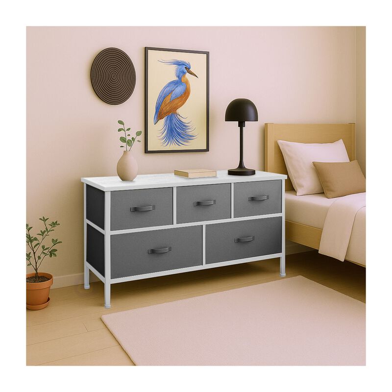 Mueble Organizador Comoda Metal 5 Cajoneras Tel... image number null