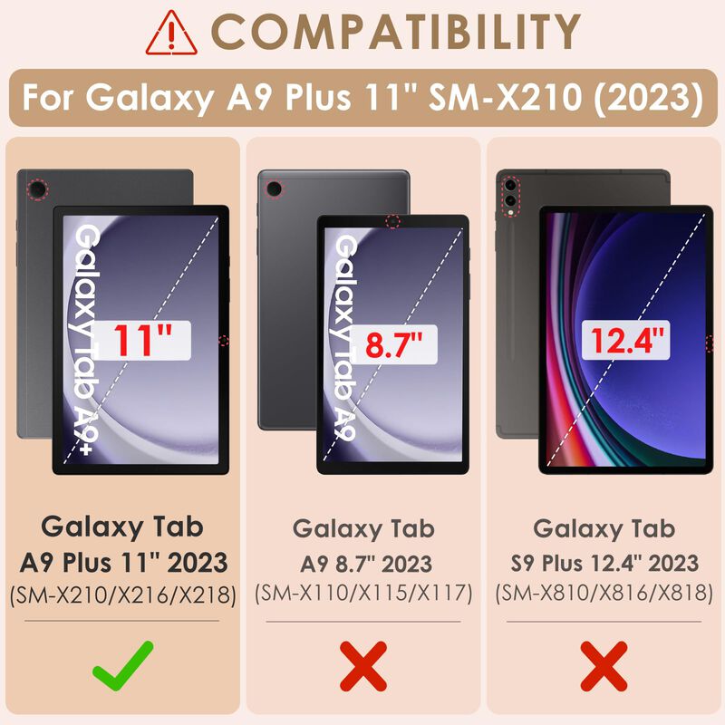 Funda Para Tablet Detuosi Galaxy Tab A9 Plus 11... image number null