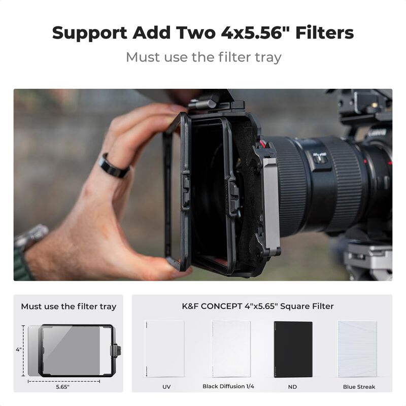 Matte Box K&f Concept Mini Con Bandera Superior... image number null