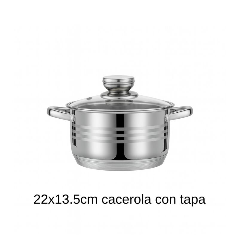 Juego De Bater&iacute;a De Cocina De Acero Inoxidable ... image number null