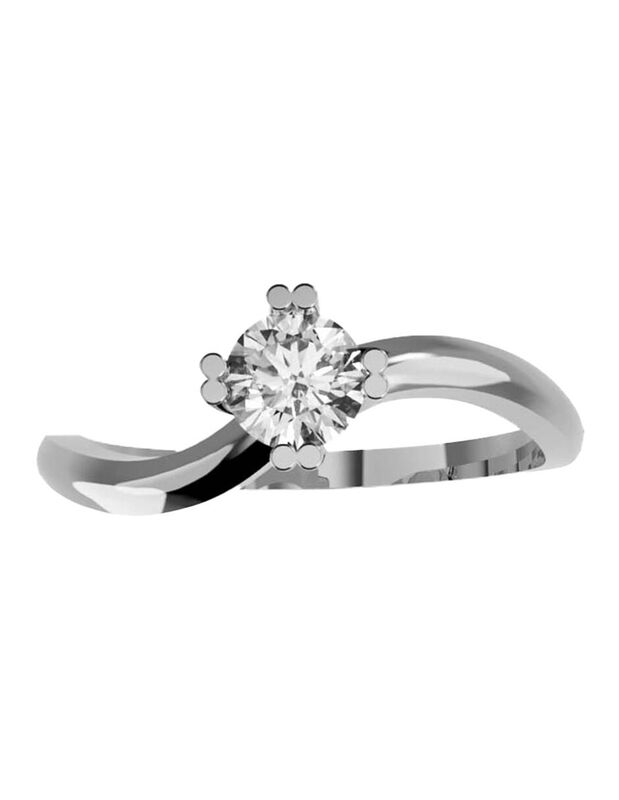 Anillo de Compromiso de 14K con Diamante de Lab... image number null