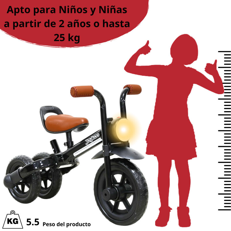 Triciclo 3 En 1 Para Ni&ntilde;os Con Bast&oacute;n, Bici Y B... image number null