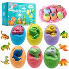 Set De Regalo Para Ni&ntilde;os Bath Bombs Comfso Dino Eggs Xl Con Surprise Toys