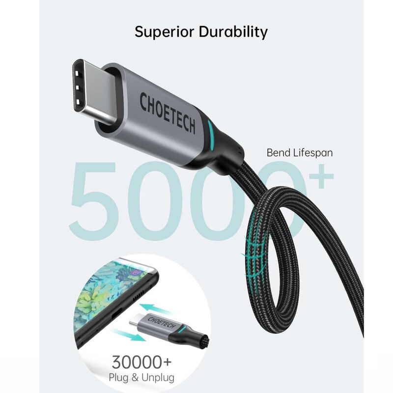 Cable Datos 2 X Choetech Reforzado Usb-c A Usb-... image number null