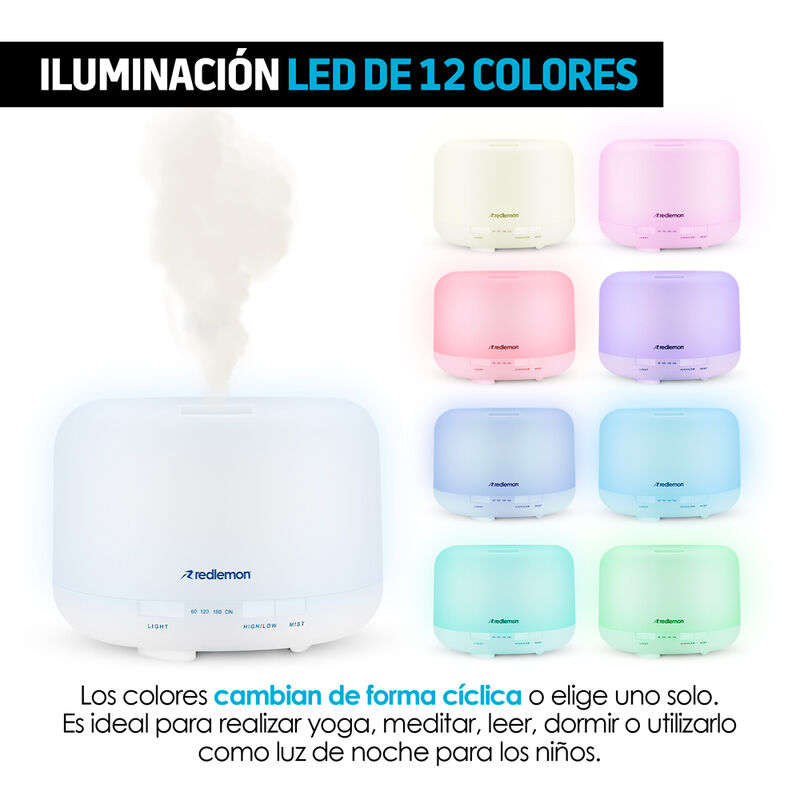 Humidificador Difusor de Aceites Esenciales 500... image number null