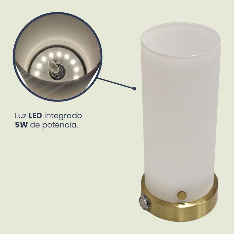 L&aacute;mpara de Mesa MIL LUCES MONAVI Dorado Satinad... image number null