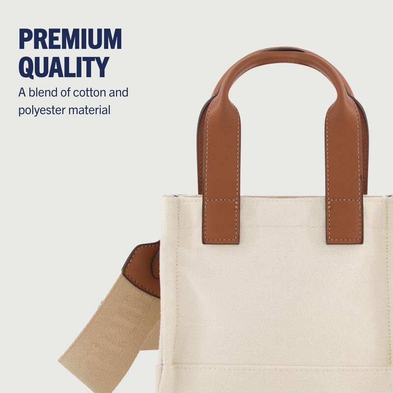 Bolsa De Lona Natural True Religion Mini Travel... image number null