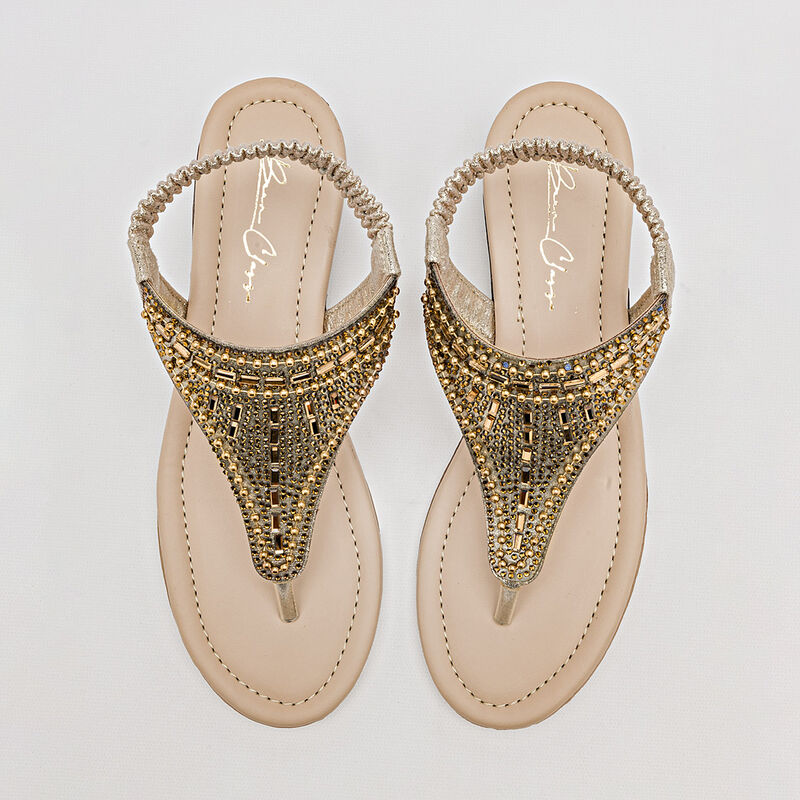 Been Class Sandalia para mujer dorado image number null