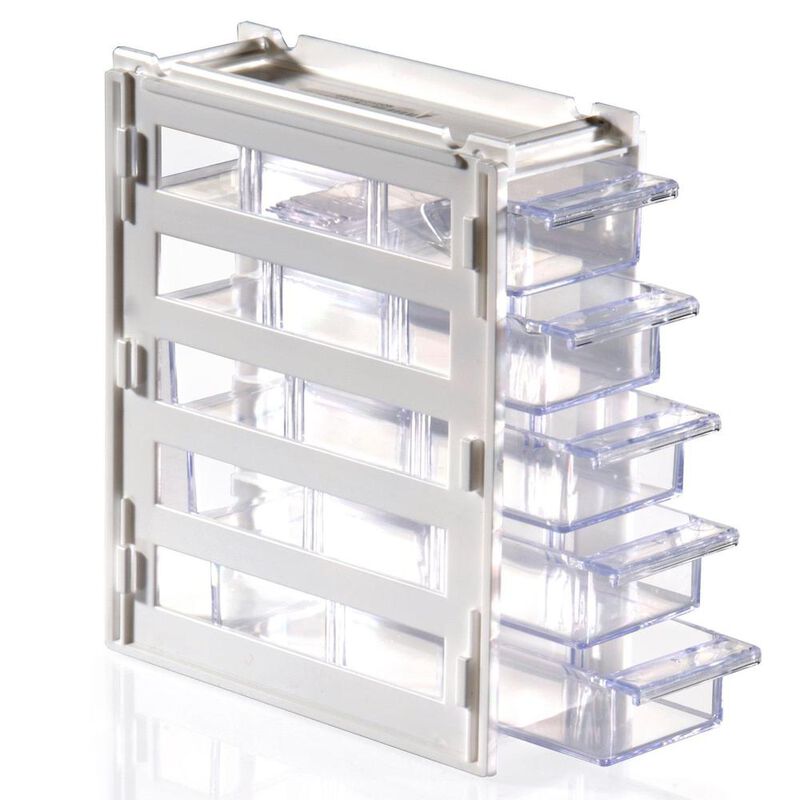 6 Mini Organizador Italhome 8105bl 5 Cajones 3 ... image number null