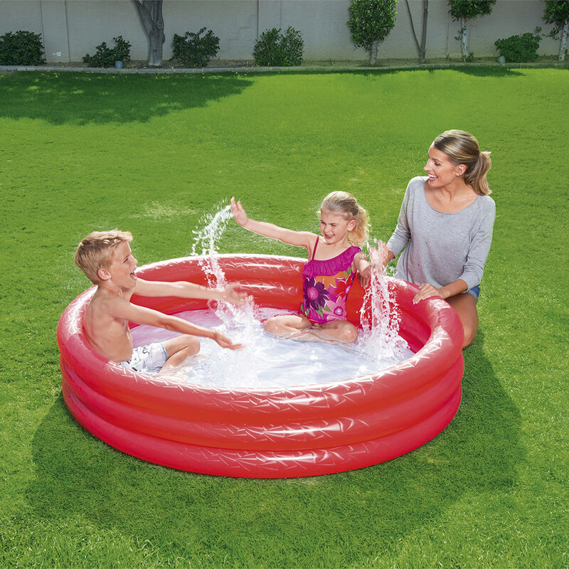 Alberca Inflable Infantil Roja  3 Aros 152 Cm B... image number null