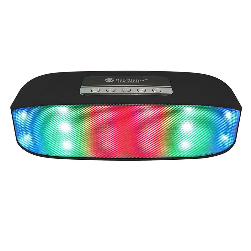 Bocina Bluetooth Portátil con Luces Negro image number null