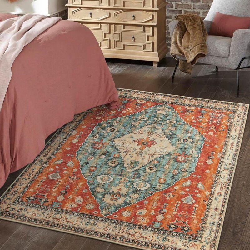 Alfombra Lahome Boho Tribal, Cuadrada, 120 X 12... image number null